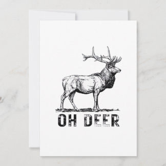 Cartes Pour Fêtes Annuelles Oh Deer Bold Graphic Expression