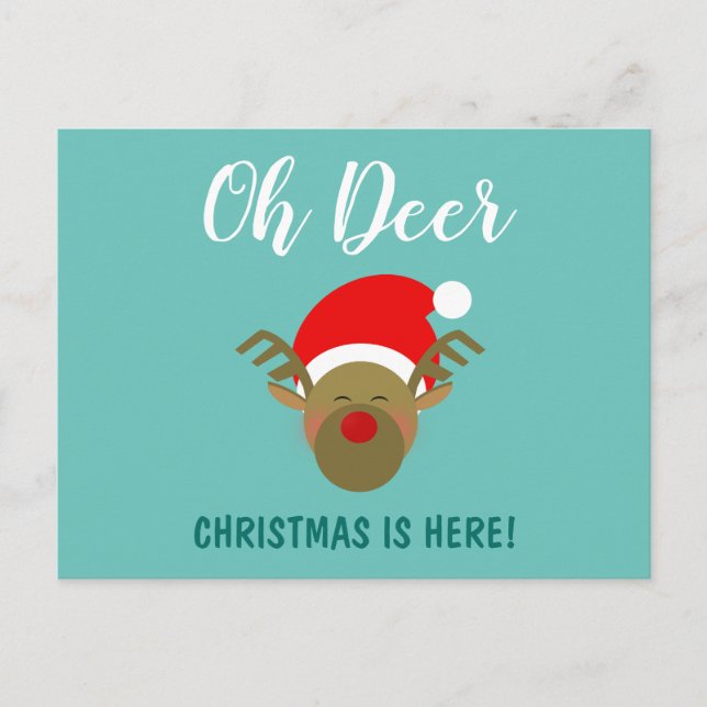 Cartes Pour Fêtes Annuelles Oh Deer Christmas ici (Devant)