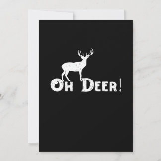 Cartes Pour Fêtes Annuelles Oh Deer Clean Graphic Style
