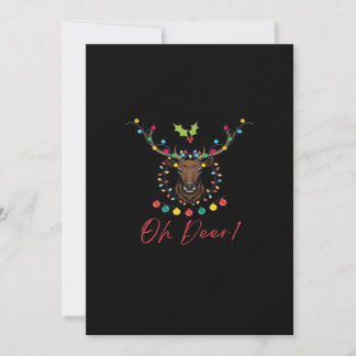 Cartes Pour Fêtes Annuelles Oh Deer Modern Aesthetic
