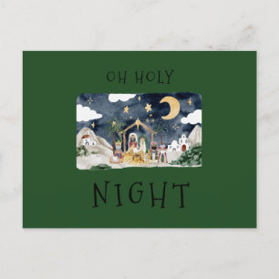 Cartes Pour Fêtes Annuelles Oh Holy Nativité Africaine Américaine Noël