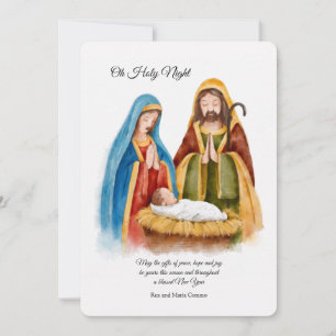 Cartes Pour Fêtes Annuelles Oh Holy Night Christmas Card