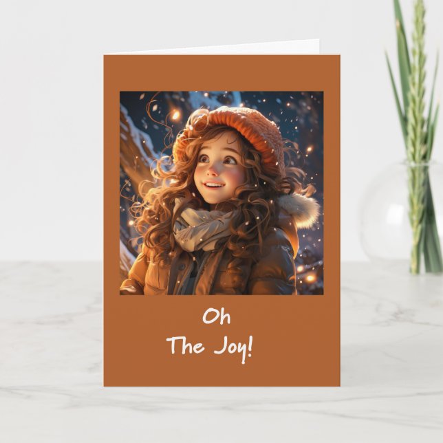 Cartes Pour Fêtes Annuelles Oh, La Joie (Devant)