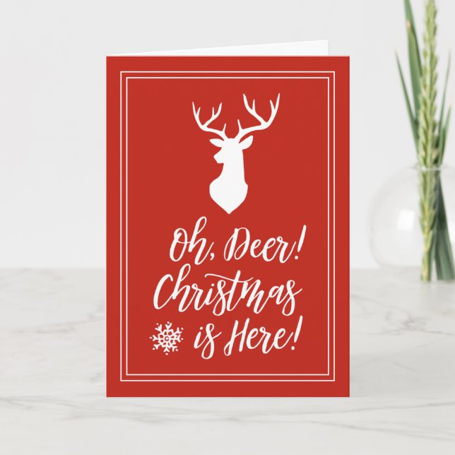 Cartes Pour Fêtes Annuelles Oh mon dieu, Noël est là ! (Devant)
