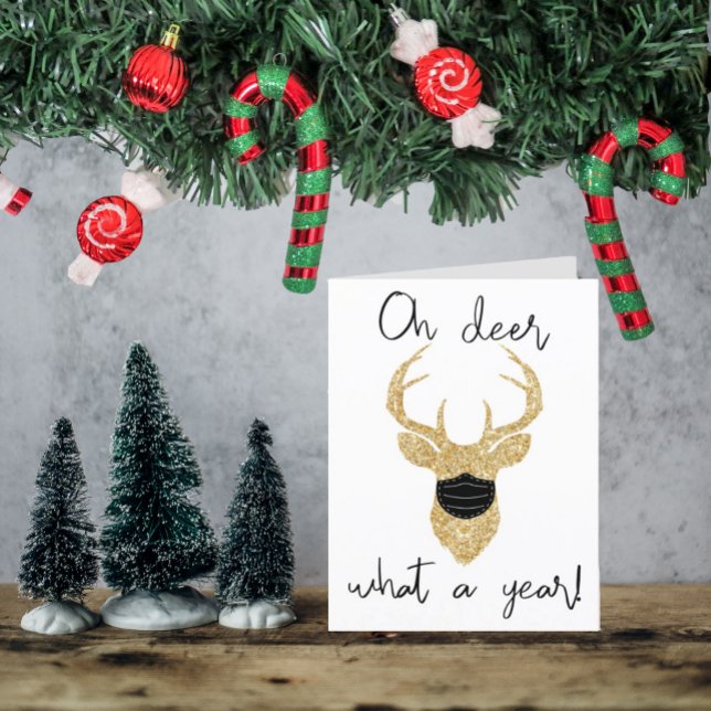 Cartes Pour Fêtes Annuelles Oh Mon Dieu, Quel An ! Noël drôle (Créateur téléchargé)