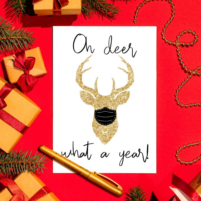 Cartes Pour Fêtes Annuelles Oh Mon Dieu, Quel An ! Noël drôle (Créateur téléchargé)