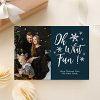Oh Quel Amusant Blue Calligraphie Snowflakes Photo