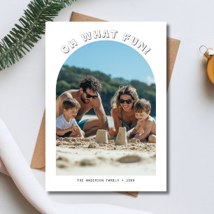 Cartes Pour Fêtes Annuelles Oh Quel Amusant Nautique Noël Famille Arche Photo