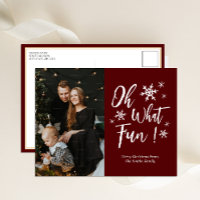 Oh Quel Amusant Rouge Calligraphie Snowflakes Phot
