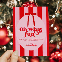 Oh quel amusant rouge rose rétro