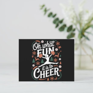 Cartes Pour Fêtes Annuelles Oh Quelle Joie De Soutenir Noël De Cheerleading La