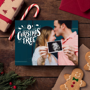 Cartes Pour Fêtes Annuelles Oh sapin de Noël Attente de Noël pour bébé