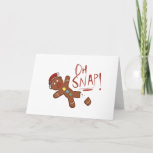 Cartes Pour Fêtes Annuelles Oh Snap Gingpain homme