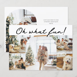Cartes Pour Fêtes Annuelles Oh What Fun Photo Noël Personnalisé