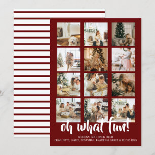 Cartes Pour Fêtes Annuelles Oh What Fun Photo Noël Personnalisé