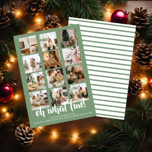 Cartes Pour Fêtes Annuelles Oh What Fun Photo Noël Personnalisé