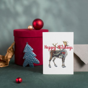 Cartes Pour Fêtes Annuelles Oie de Noël avec un accueil personnalisé