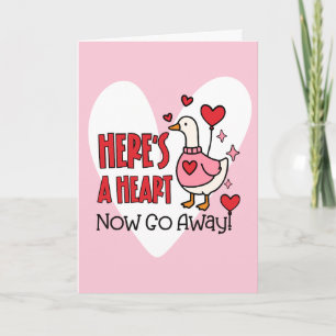 Cartes Pour Fêtes Annuelles Oie drôle anti-Saint-Valentin