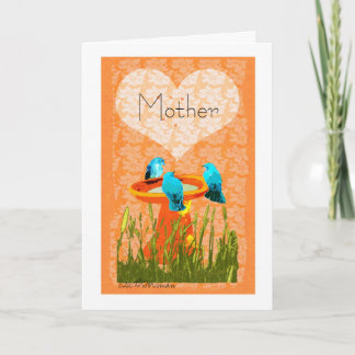 Cartes Pour Fêtes Annuelles Oiseau bleu Valentine/carte de collage jour de