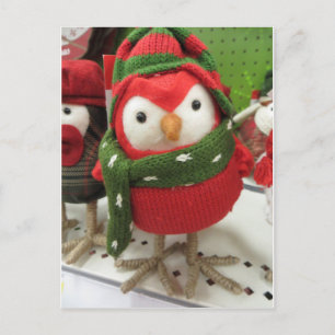 Cartes Pour Fêtes Annuelles Oiseau de Noël