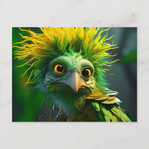 Cartes Pour Fêtes Annuelles Oiseau vert