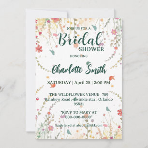 Cartes Pour Fêtes Annuelles Oiseaux aquarelle printemps Nom floral de fleur sa