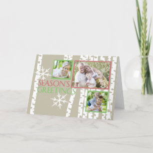 Cartes Pour Fêtes Annuelles Oiseaux de Noël Photo
