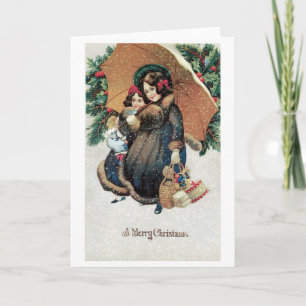 Cartes Pour Fêtes Annuelles Old-fashioned Christmas