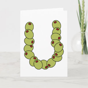 Cartes Pour Fêtes Annuelles Olive You "Je t'aime"