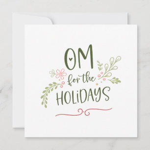 Cartes Pour Fêtes Annuelles OM pour les fêtes Typographie manuscrite