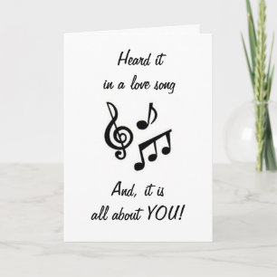 CARTES POUR FÊTES ANNUELLES ON L'A ENTENDU DANS UNE CHANSON D'AMOUR SUR "VOUS"