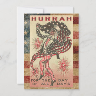 Cartes Pour Fêtes Annuelles Oncle américain patriotique Sam 4 juillet