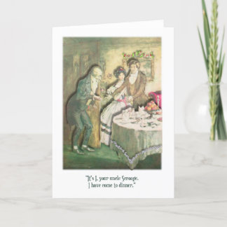 Cartes Pour Fêtes Annuelles Oncle Picsou vient pour le dîner de Noël