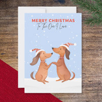 One I Lory Christmas Dachshunds Sausage Dogs