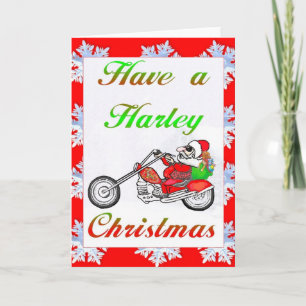 Cartes Pour Fêtes Annuelles ont harley noël