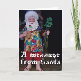 CARTES POUR FÊTES ANNUELLES ONT UN JOLLY SAINT NOËL DIT PÈRE NOËL