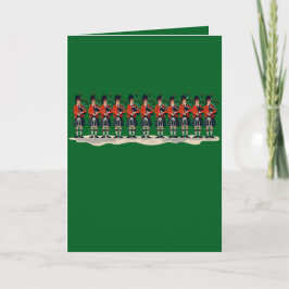 Cartes Pour Fêtes Annuelles Onze Pipers Les Apôtres Fidèles Découpage 3
