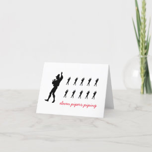 Cartes Pour Fêtes Annuelles Onze tuyères