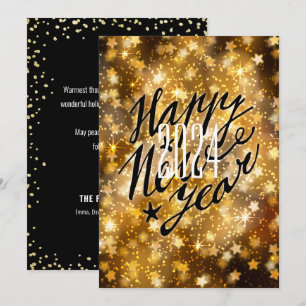 Cartes Pour Fêtes Annuelles Or festif 2021 Bonne année
