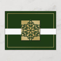 or vert élégant Corporate Holiday Salutation s