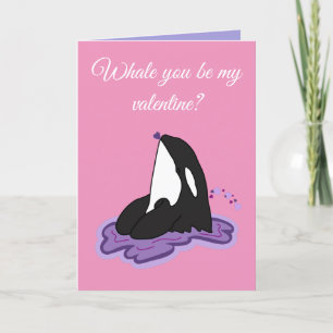 Cartes Pour Fêtes Annuelles Orca Killer Whale Valentines Day
