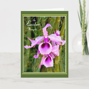Cartes Pour Fêtes Annuelles Orchidée de Pâques
