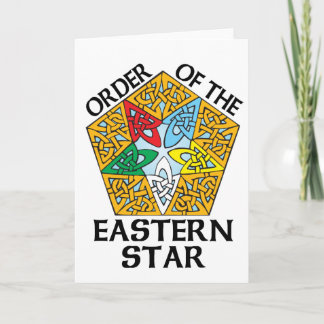 Cartes Pour Fêtes Annuelles Ordre de la conception celtique de noeud d'étoile
