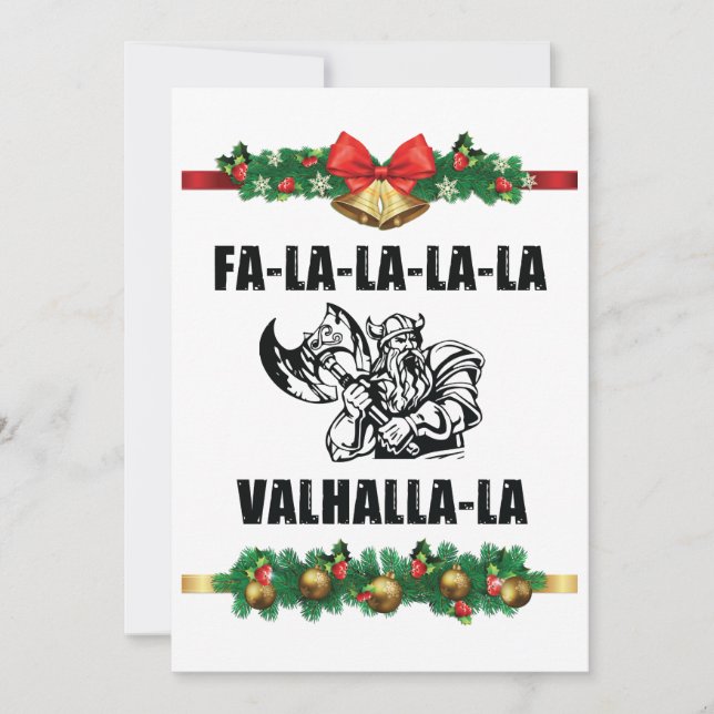 Cartes Pour Fêtes Annuelles Oreiller de Noël Valhalla Thaillow (Devant)