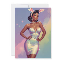 Oreilles de lapin de Pâques en pin-up noir