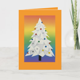 Cartes Pour Fêtes Annuelles Origami Christmas Tree Folded Card