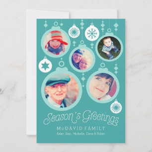 Cartes Pour Fêtes Annuelles Ornaments de Christmas