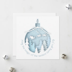 Cartes Pour Fêtes Annuelles Ornement 3D Papercraft