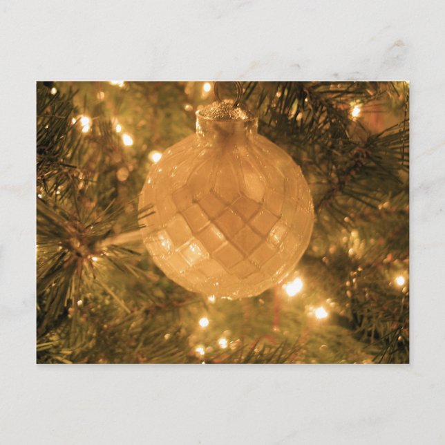 Cartes Pour Fêtes Annuelles Ornement de Noël (Devant)