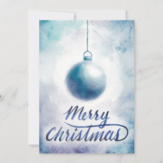 Cartes Pour Fêtes Annuelles Ornement de Noël aquarelle